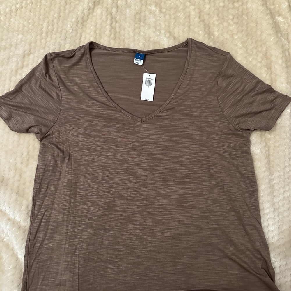 Old Navy Women's Short Sleeve Tees - Brown and Orange - Picture 5 of 7